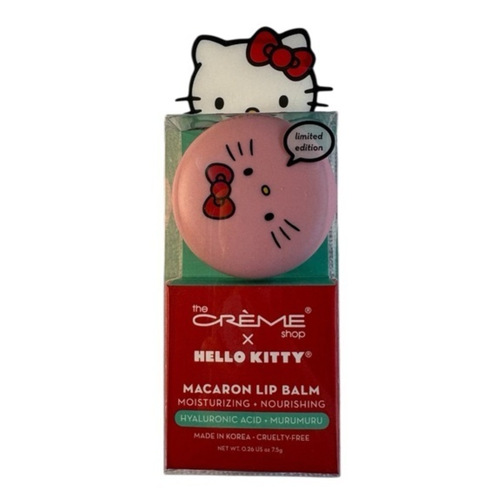 3/$25 The Creme Shop x Hello Kitty Sanrio Pink Macaron Lip Balm